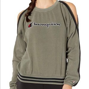 champion cold shoulder sweatshirt